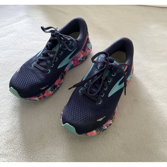 Brooks Women's Eclipse Baja Blue Pink Ghost 15 Running Shoes Sz 7.5 - Picture 3 of 9